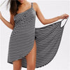 Bath Towel Bathrobe Striped Beach Dress Fast Dry Wash Clothing Wrap Women Bath towels robe de plage beach dress Holiday #