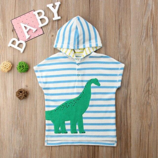 Toddler Baby Clothes Soft Cartoon Hooded Towel Girl Boy Swim Beach Bath Wear Kids Bathrobe 2019 New Beachwear