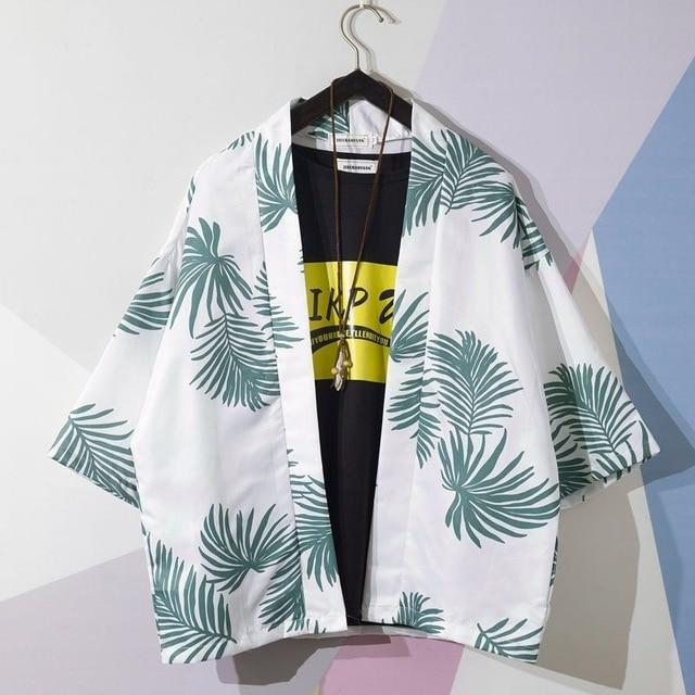 Japanese Kimono Men Bathrobe Print Dragon Sleepwear Big Size Man Long Sleeve Summer Robe 2019 Fashion Asian Harajuku Clothes