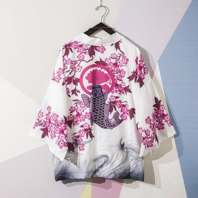 Japanese Kimono Men Bathrobe Print Dragon Sleepwear Big Size Man Long Sleeve Summer Robe 2019 Fashion Asian Harajuku Clothes