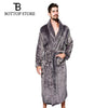 2019 New Men Flannel Bathrobe Sleepwear Thicken Bath Robe Male Dressing Gowns Man Pajamas Warm Nightwear Man Nightdress Men XL