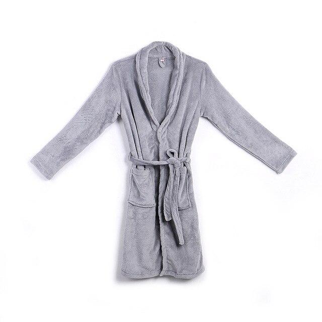 Winter Men's Winter Warm Robes Thick Lengthened Plush Shawl Bathrobe Kimono Home Clothes Long Sleeved Robe Coat peignoir homme