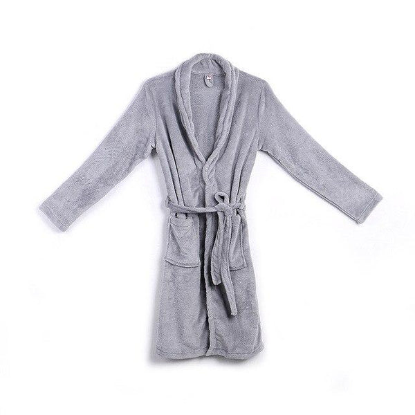 Winter Men's Winter Warm Robes Thick Lengthened Plush Shawl Bathrobe Kimono Home Clothes Long Sleeved Robe Coat peignoir homme