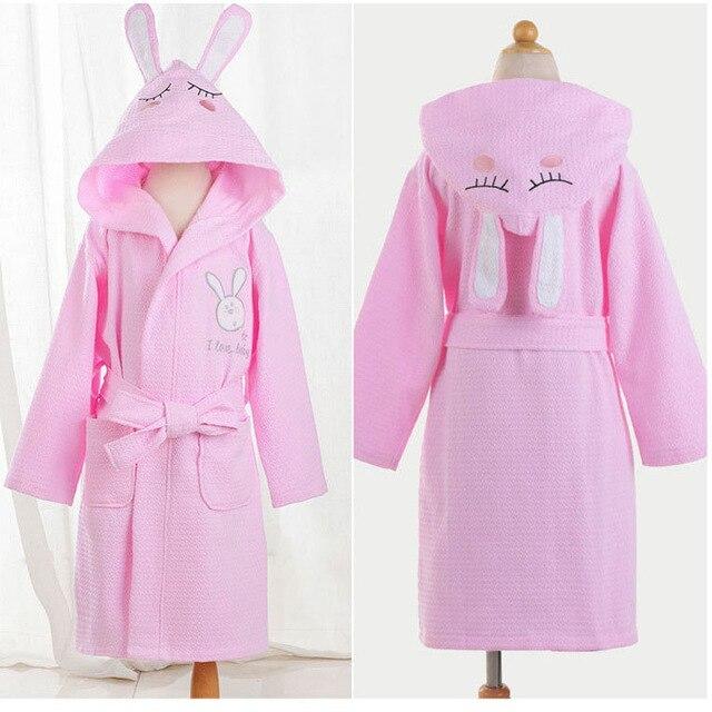 CAVME 2019 Summer Waffle Bathrobe Cotton Kimono Hotel Robe for Women Family Men's Sleepwear Hooded Nightgown V-Neck Plus Size