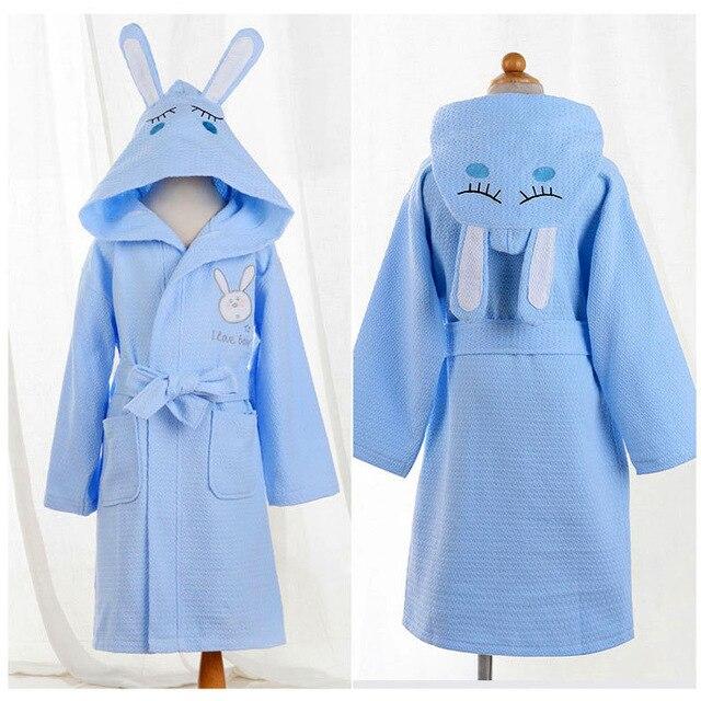 CAVME 2019 Summer Waffle Bathrobe Cotton Kimono Hotel Robe for Women Family Men's Sleepwear Hooded Nightgown V-Neck Plus Size