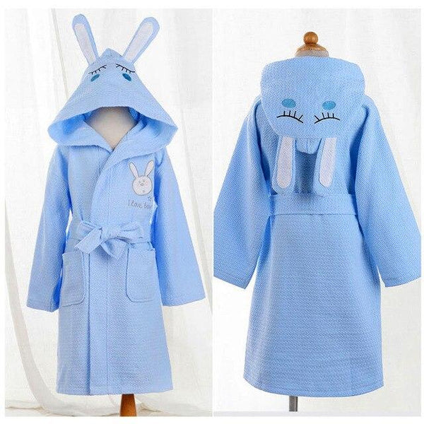 CAVME 2019 Summer Waffle Bathrobe Cotton Kimono Hotel Robe for Women Family Men's Sleepwear Hooded Nightgown V-Neck Plus Size