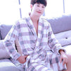 Bathrobe Men Winter Robe Plush Thick Flannel Long Sleeve Belt  Kimono Men's Casual Home Sleepwear 2019 Sexy Man Pyjamas