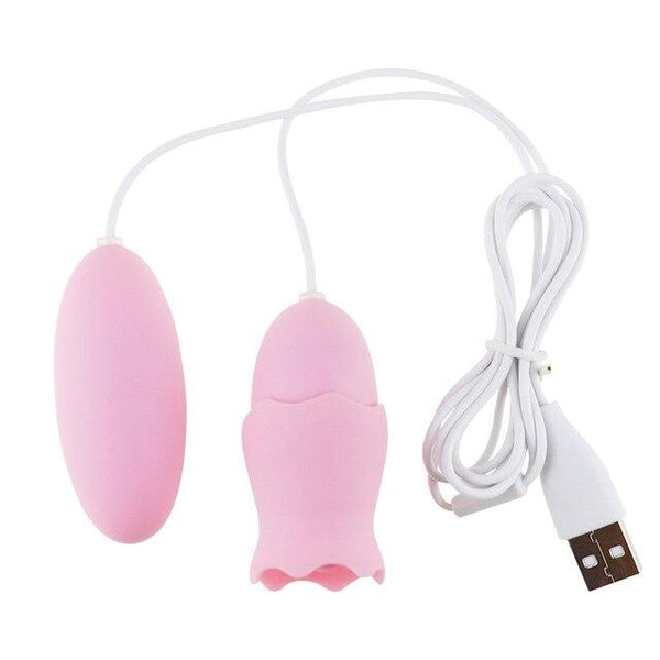 Powerful Vaginal Ball Blowjob Orgasm Anal Massager Bullet Vibrator  G Spot Clitoral Tongue Licking Egg Sex Toys for Women Sexo