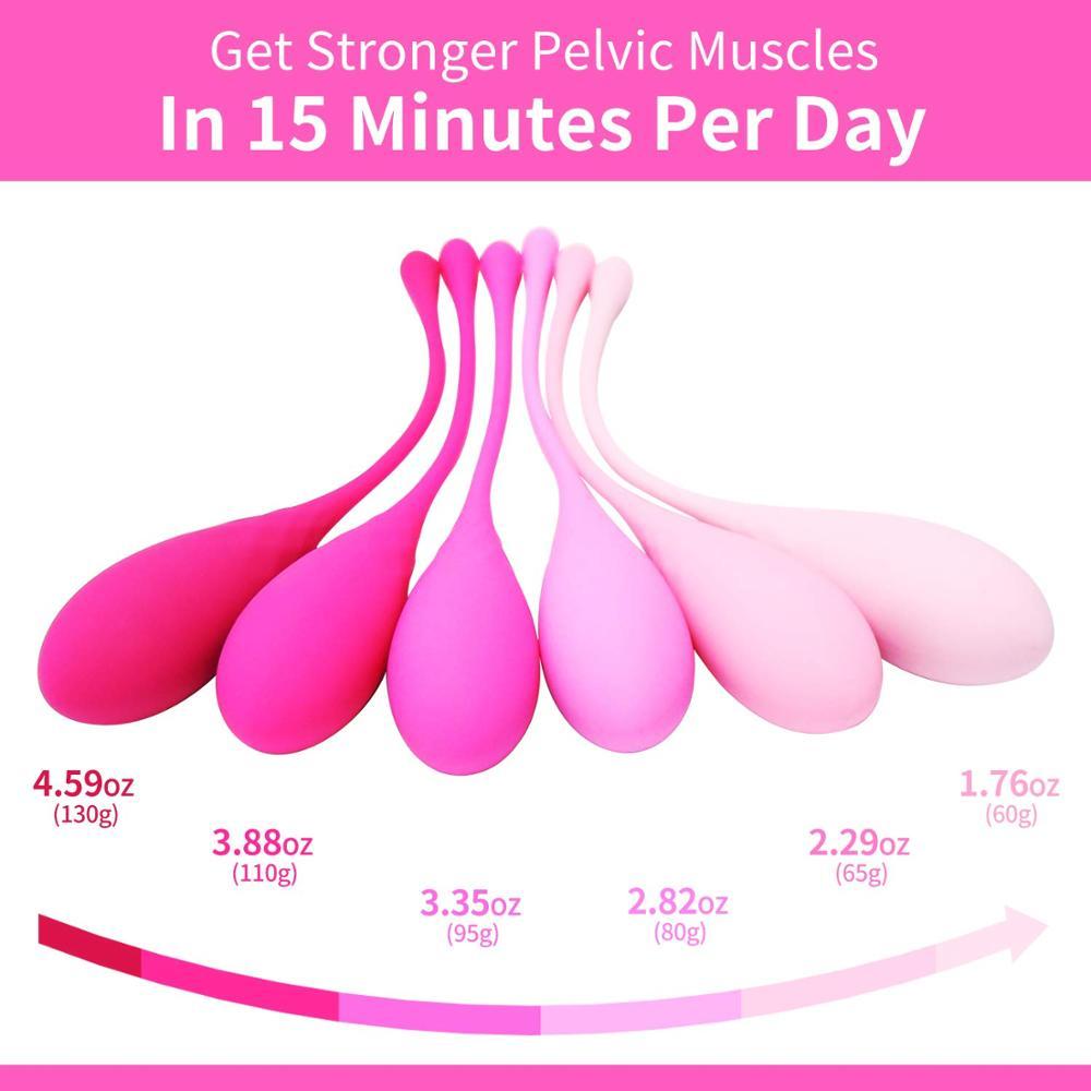 6/pcs Smart Kegel Balls Vaginal Tightening Exercise Weights Balls For Bladder Control Exercises Vaginal Ball Sex Toys For Women