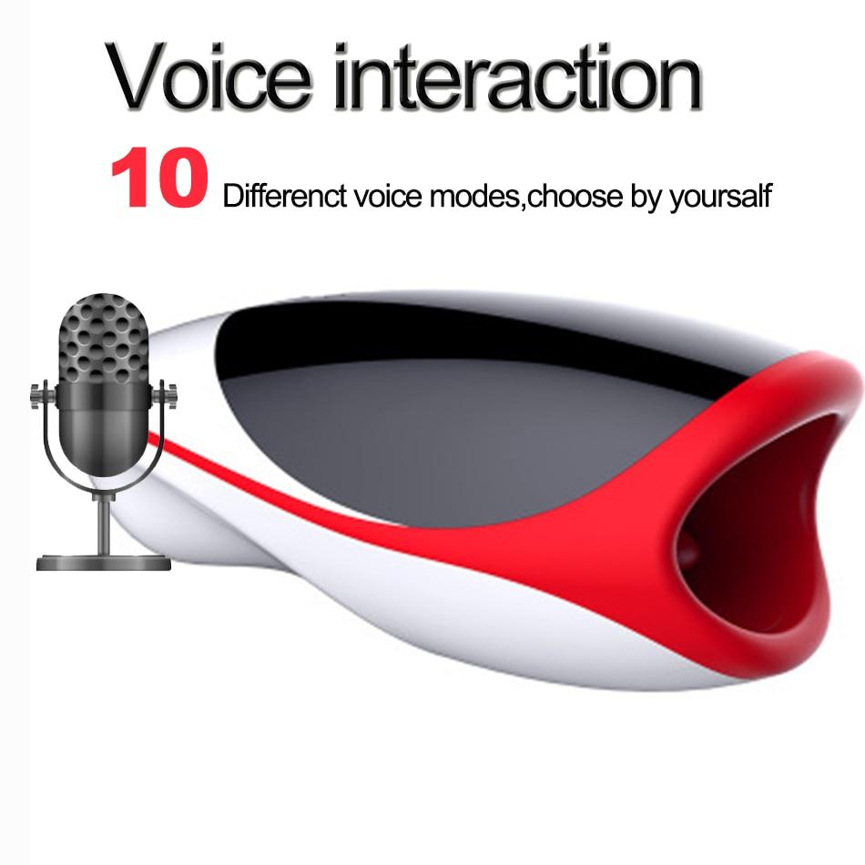 Leten Sucking Tongue Male Oral Licking Sex Machine Masturbator Simulating Smart Heating Voice Interaction Adult Sex Toys for Men