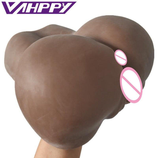 2.5kg Dark brown Big ass Male masturbator Pocket pussy Adult Sex toys for men Masturbatings Artificial vagina Anal Silicone sex