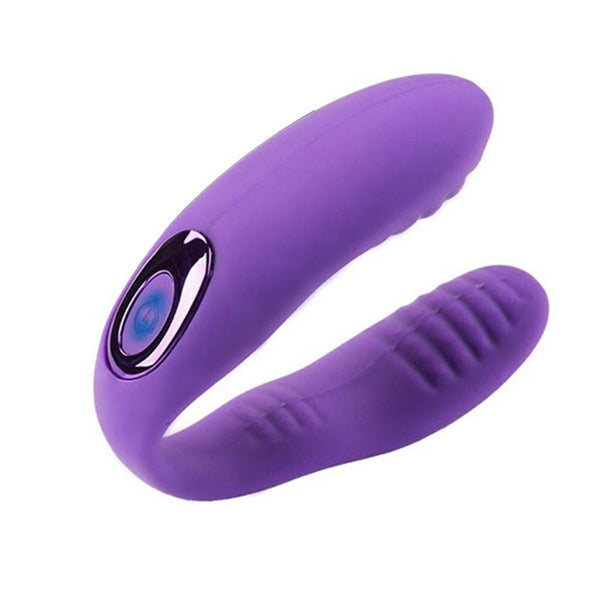 Rechargeable U Shape 10 Speed Clitoral Vibrator  G-Spot Massager Women Lesbian Sex Toy Hot