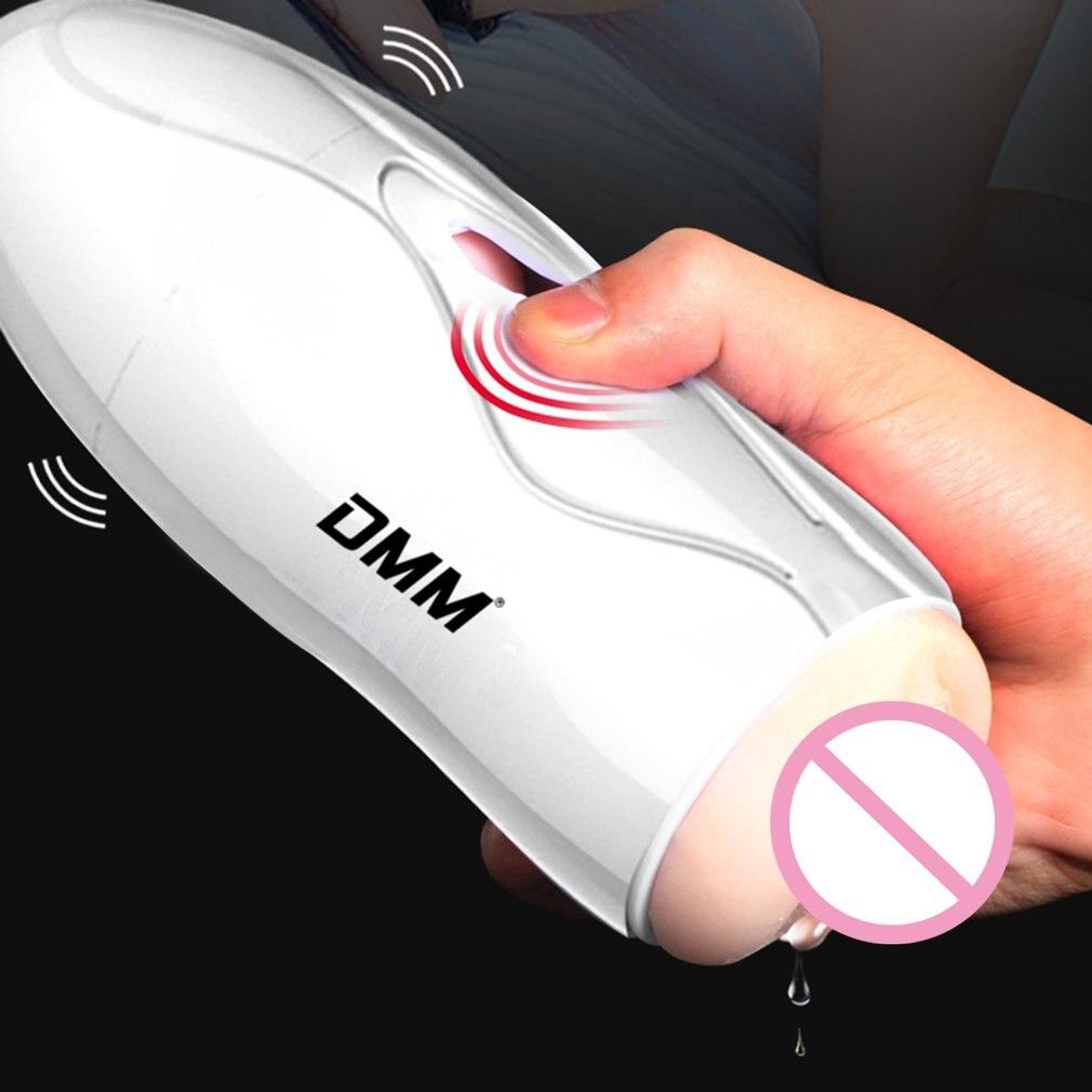 Portable Double Hole Pussy Male Masturbator Soft TPE Oral Vaginal Vibrator Sex Masturbation Cup Real Vagina Sex Toys for Men