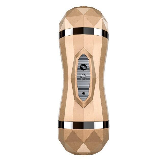 Male Masturbator Vibrator Real Vagina for Men Silicone Toy,Can Sound,Deep Throat Pussy Mouth Double Sex Toys for Adult Suck Man