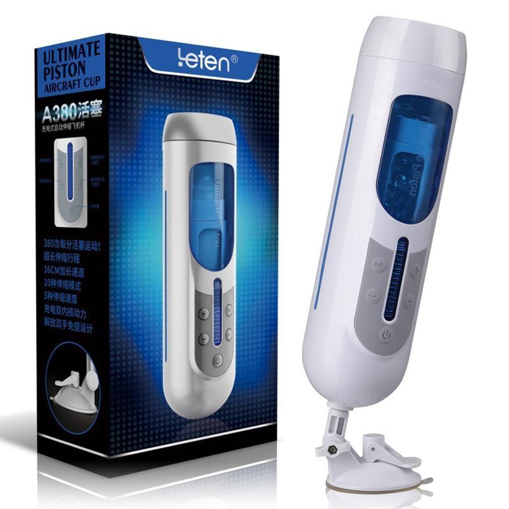 Masturbation Adult Sex Toys For Men A380 Male Masturbator Automatic Thrusting Silicone Vagina Pussy Hands Free Vibrator