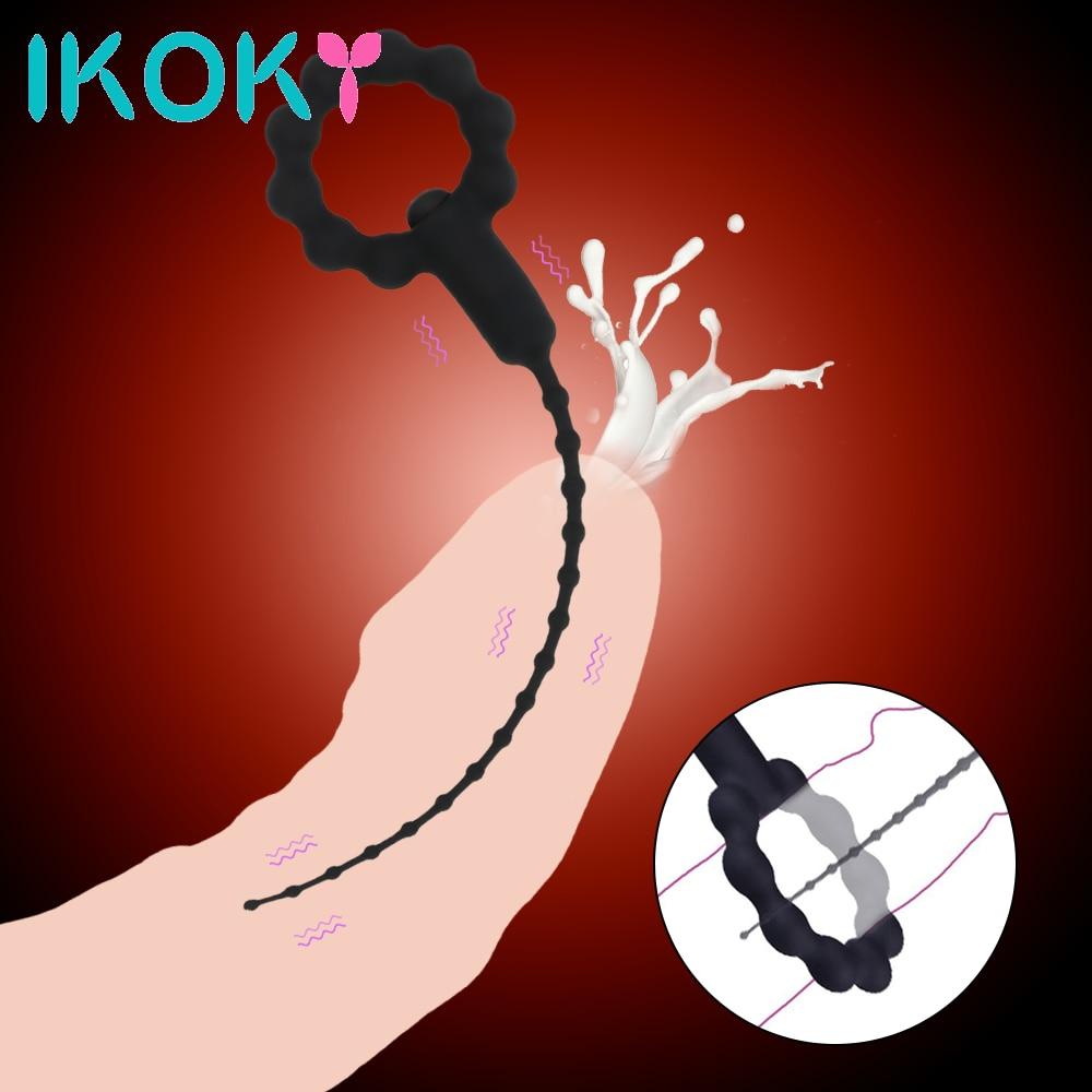 IKOKY Adult Games Horse Eye Vibrator  Adult Products Silicone Sex Toys For Men Penis Plug Urethral Vibrator