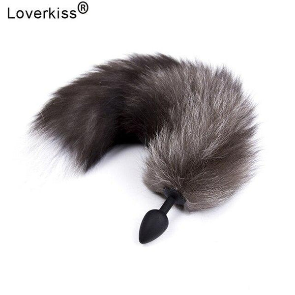 Silicone Butt Plug Anal Tail Real Fox Tail Sex Toys for Women Bullet Vibrator Nipple Clitoris Stimulator Dildo Anal Vibrator