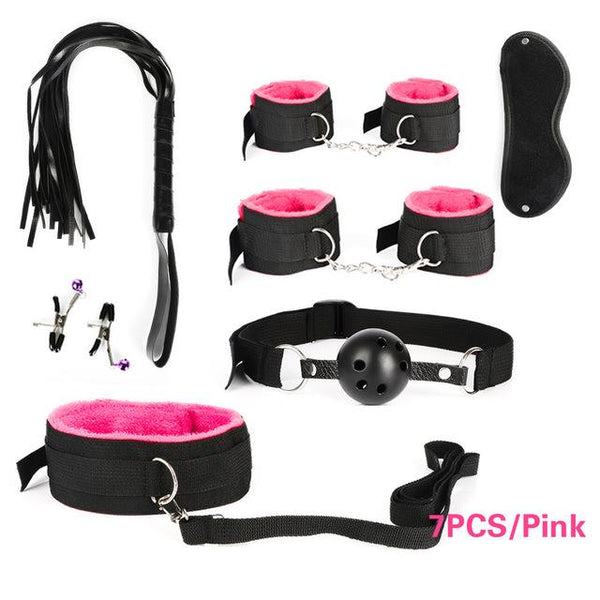 23pcs Sex Toys for Adult G-spot Vibrators Adult Game SM Bondage Restraint Adult toys Nylon Handcuffs Clit Stimulator Sex Shop