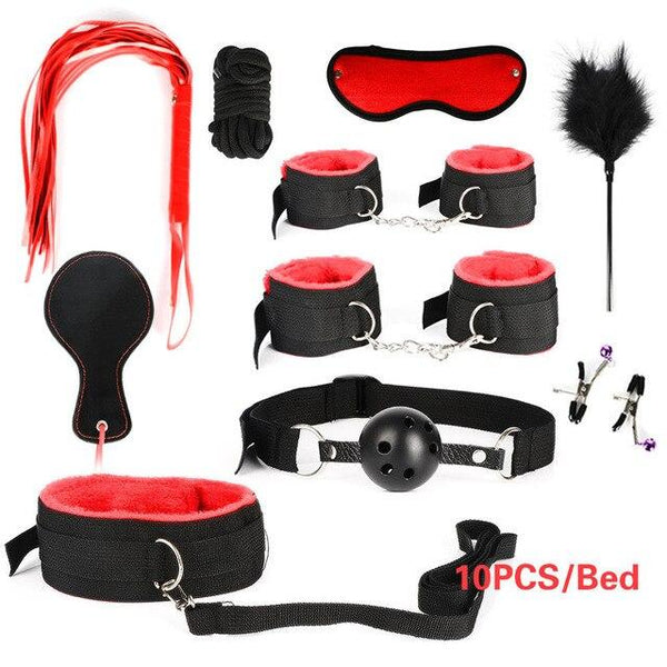 23pcs Sex Toys for Adult G-spot Vibrators Adult Game SM Bondage Restraint Adult toys Nylon Handcuffs Clit Stimulator Sex Shop