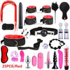 23pcs Sex Toys for Adult G-spot Vibrators Adult Game SM Bondage Restraint Adult toys Nylon Handcuffs Clit Stimulator Sex Shop