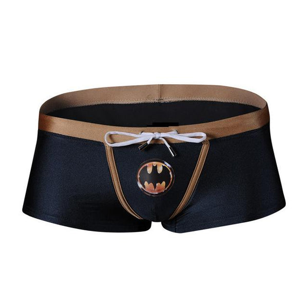 Men Swimwear Marvel Hero Pattern Swimsuit Man Drawstring Elastic Breathable Surfing Swimming Suit Beachwear Quick Dry Swim Brief