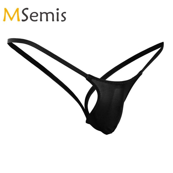 Swimwear Mens Swim Briefs Bikini G-string Thong Briefs Male Underwear Jockstrap Swimsuit Lingerie Low Rise Open Back Stretch