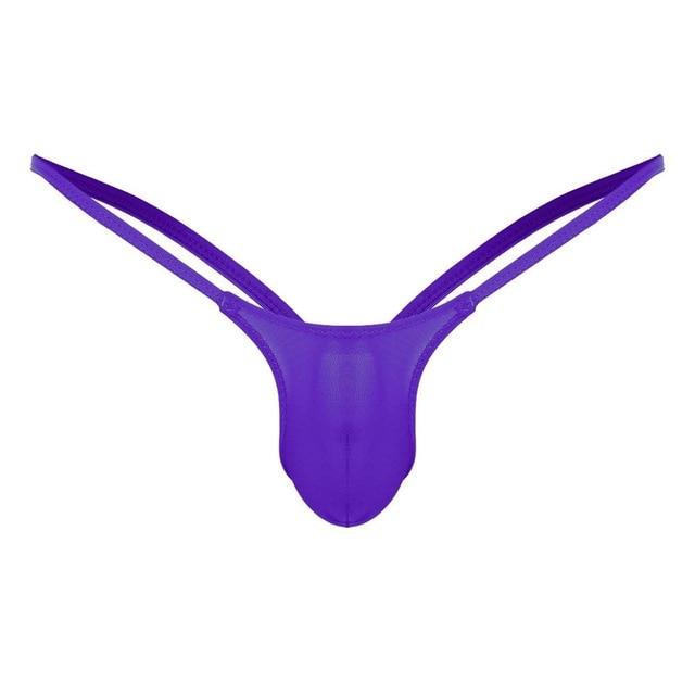 Swimwear Mens Swim Briefs Bikini G-string Thong Briefs Male Underwear Jockstrap Swimsuit Lingerie Low Rise Open Back Stretch