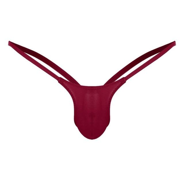 Swimwear Mens Swim Briefs Bikini G-string Thong Briefs Male Underwear Jockstrap Swimsuit Lingerie Low Rise Open Back Stretch