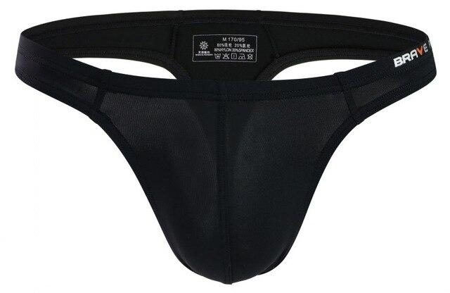 New Sexy Mens Swimming Shorts Gay Triangle Swimsuit Briefs Swimwear Low Waist Trunks Bathing Suit Men's Thongs  Brave Person