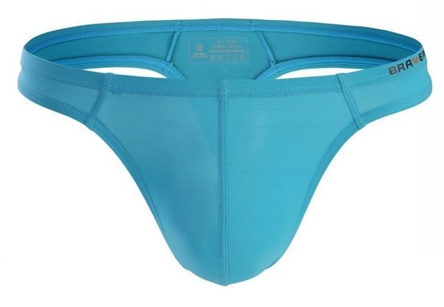 New Sexy Mens Swimming Shorts Gay Triangle Swimsuit Briefs Swimwear Low Waist Trunks Bathing Suit Men's Thongs  Brave Person
