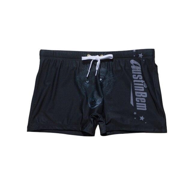 New Male Swimwear Men's Swimming Shorts Trunks Men Beachwear Beach Swimsuit Sport Eagle Flag Print Summer Surf Boxer Mens Shorts