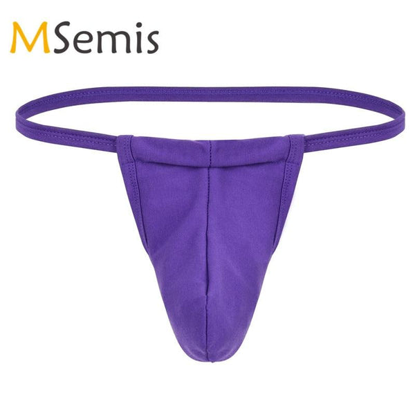 Swimwear Men Gay Underwear G-String Bikini Thong Briefs Bulge Pouch Underpant Open Butt Underwear Low Rise Swimsuit Male panties