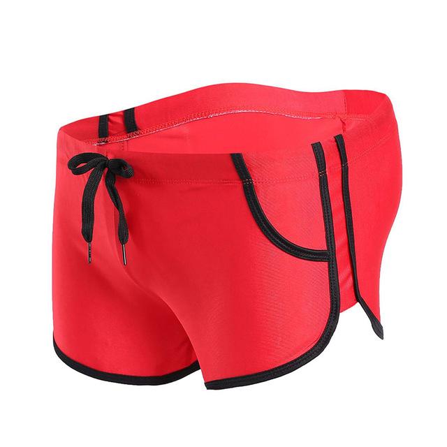 Men Summer Swimwear Quick Dry SwimmingTrunks Surfing Swim Briefs Tether Shorts Slim Short Pants Beach Sea Board Surf Swimsuit