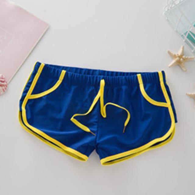 Men Summer Swimwear Quick Dry SwimmingTrunks Surfing Swim Briefs Tether Shorts Slim Short Pants Beach Sea Board Surf Swimsuit