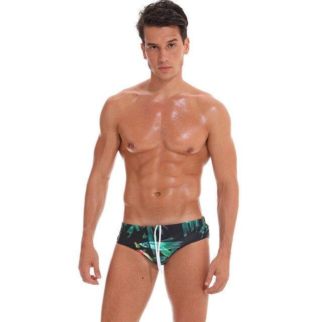 Sexy Pouch Cup Padded Bikini Mens Swim Briefs Low Waist Men Beach Swim Shorts Sea Pool Bathing Suit Beachwear