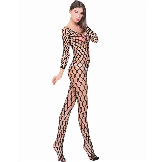 Plus Size Fishnet Sexy Lingerie Baby Doll Erotic Lingerie Sexy Underwear Teddy Lenceria Open Crotch Erotic Costumes Sex Clothes