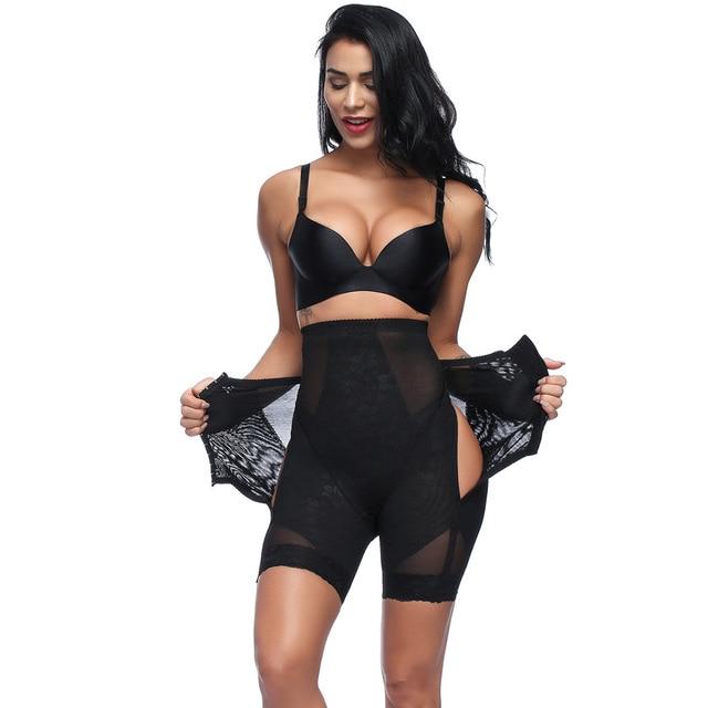 High Waist Tummy Control Underwear Shapewear Women Back Open Crotch Lift Buttock Body-shaping Slimming Underpants Sexy Lingerie