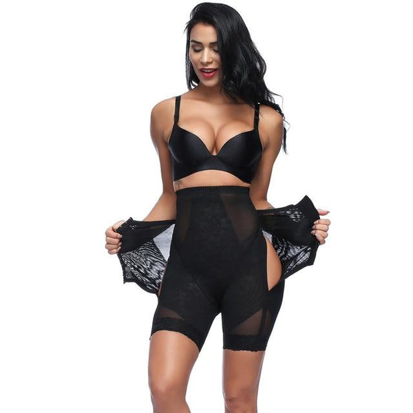 High Waist Tummy Control Underwear Shapewear Women Back Open Crotch Lift Buttock Body-shaping Slimming Underpants Sexy Lingerie