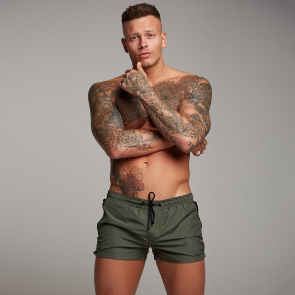 2019 Summer Swimwear Men Swimsuit Swimming Trunks Boxer Short Sexy Mens Swim Briefs Beach Shorts Surf Board Mayo Wear Sunga Suit