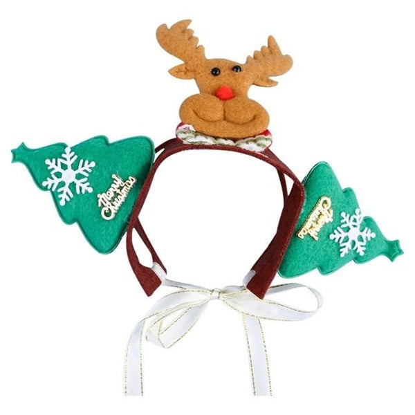 Pet Dogs Cats Christmas Decorative Costume Lovely Multi Shapes Optional Hair Hoop Dog Accessories Z