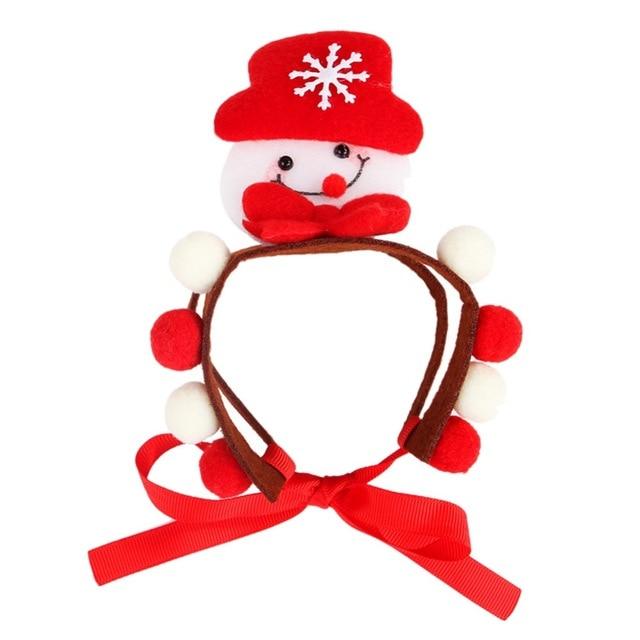 Pet Dogs Cats Christmas Decorative Costume Lovely Multi Shapes Optional Hair Hoop Dog Accessories Z