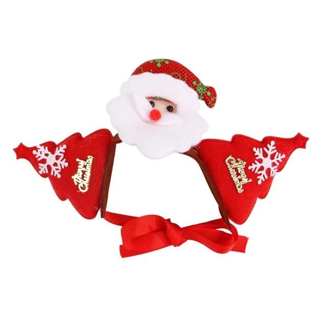 Pet Dogs Cats Christmas Decorative Costume Lovely Multi Shapes Optional Hair Hoop Dog Accessories Z