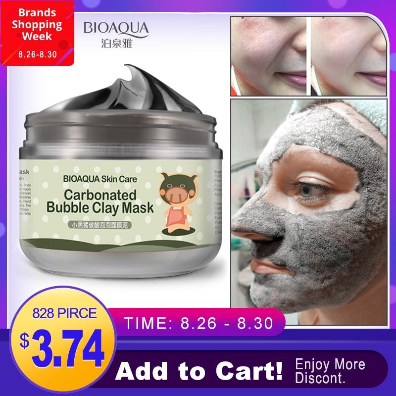 BIOAQUA Mask for the Face Carbonated Bubble Face Mask Moisturizer Whitening Anti-Aging Acne Treatment Cleanse pore Nourish Skin