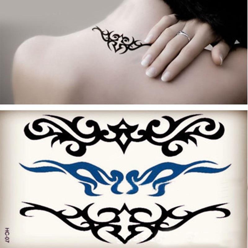 Body Art waterproof temporary tattoos for men women individuality 3d totem design flash tattoo sticker HC-007