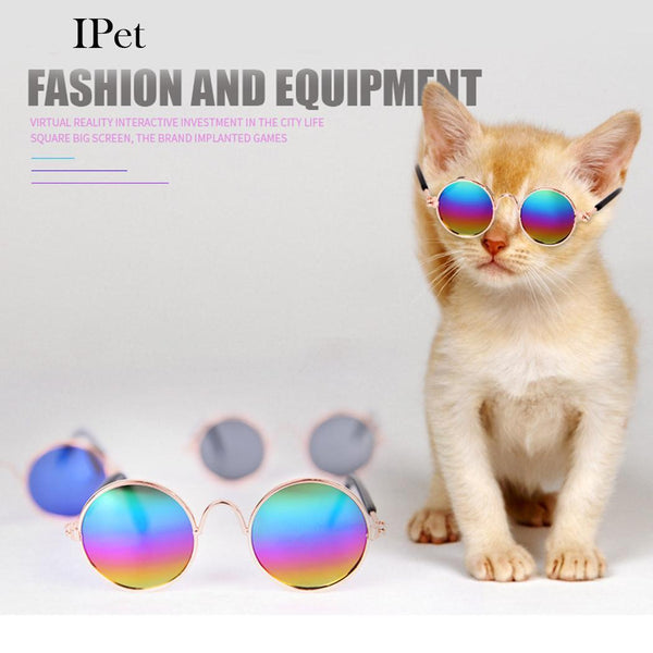 Hot Sale 5 Colors Cute Pet Sunglasses Round Shape Dog Cat Fashion Cool Styling Eye Protection Pet Accessories Supplies Products