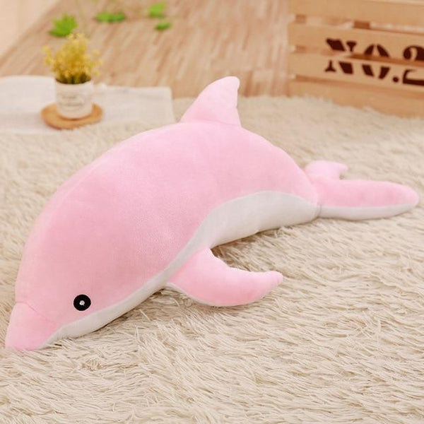 Hot large plush dolphin toys stuffed sea animal cute girls dolls soft baby sleeping pillow christmas birthday gift for children