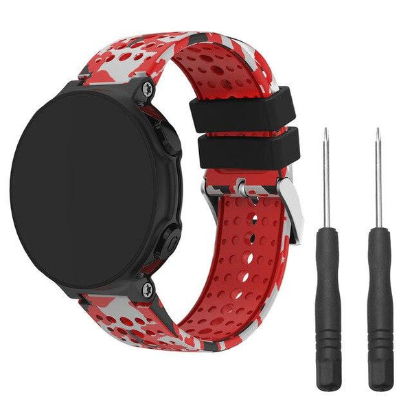 Silicone Watch Band Soft Bracelet fitness accessories equipment replace for Garmin Forerunner 220 230 235 620 630 735XT