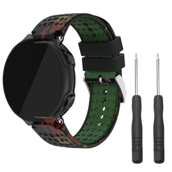 Silicone Watch Band Soft Bracelet fitness accessories equipment replace for Garmin Forerunner 220 230 235 620 630 735XT