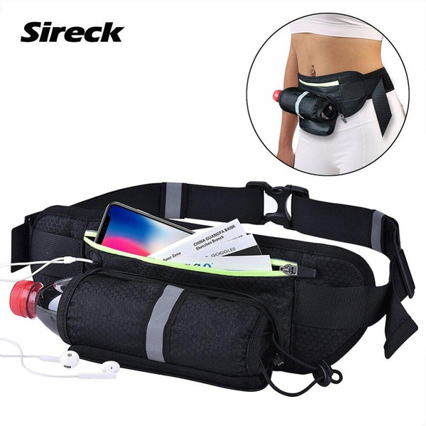 Sireck Running Waist Bag Women Men Waterproof Sports Mobile Phone Bag Gym Hiking Jogging Belt Pack Run Pouch Fitness Accessories