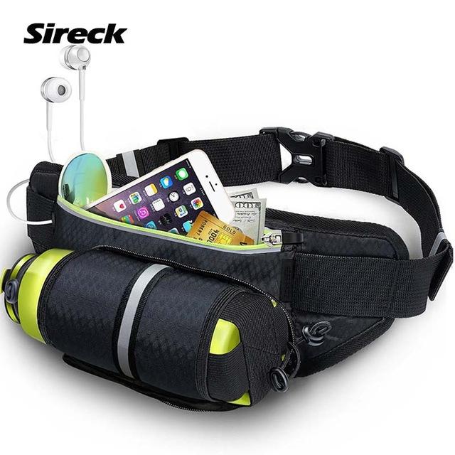 Sireck Running Waist Bag Women Men Waterproof Sports Mobile Phone Bag Gym Hiking Jogging Belt Pack Run Pouch Fitness Accessories